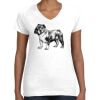 Women's Fine Jersey V-Neck Tee Thumbnail