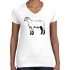 Women's Fine Jersey V-Neck Tee Thumbnail