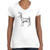 Women's Fine Jersey V-Neck Tee Thumbnail