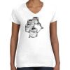 Women's Fine Jersey V-Neck Tee Thumbnail