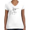 Women's Fine Jersey V-Neck Tee Thumbnail