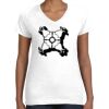 Women's Fine Jersey V-Neck Tee Thumbnail