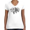 Women's Fine Jersey V-Neck Tee Thumbnail