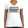 Women's Fine Jersey V-Neck Tee Thumbnail