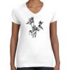Women's Fine Jersey V-Neck Tee Thumbnail