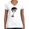 Women's Fine Jersey V-Neck Tee Thumbnail