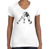 Women's Fine Jersey V-Neck Tee Thumbnail