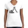 Women's Fine Jersey V-Neck Tee Thumbnail