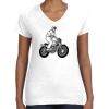 Women's Fine Jersey V-Neck Tee Thumbnail