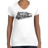 Women's Fine Jersey V-Neck Tee Thumbnail