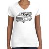 Women's Fine Jersey V-Neck Tee Thumbnail