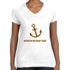 Women's Fine Jersey V-Neck Tee Thumbnail