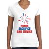 Women's Fine Jersey V-Neck Tee Thumbnail